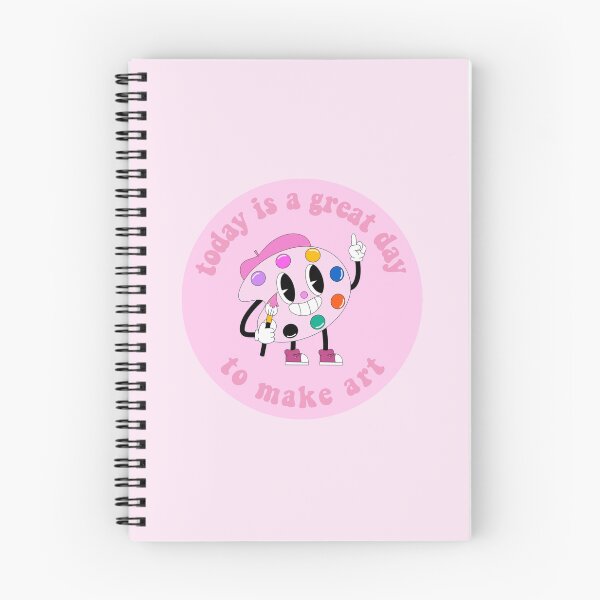 Item preview, Today Is A Great Day To Make Art Cartoon Palette Pink designed and sold by everything4eva.
