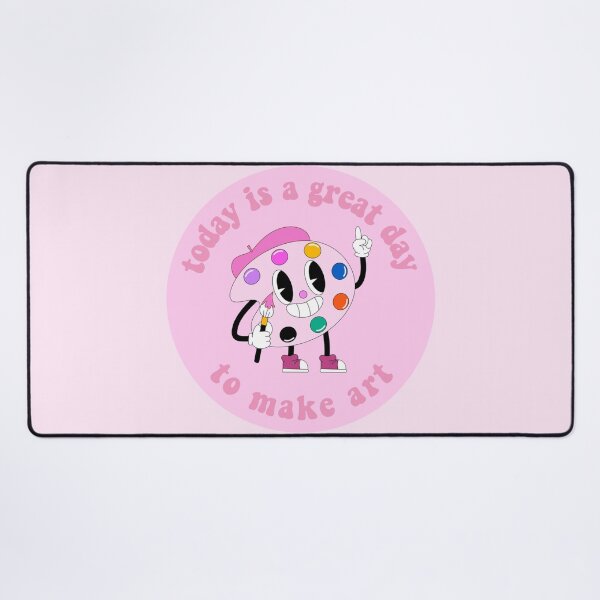 Item preview, Today Is A Great Day To Make Art Cartoon Palette Pink designed and sold by everything4eva.
