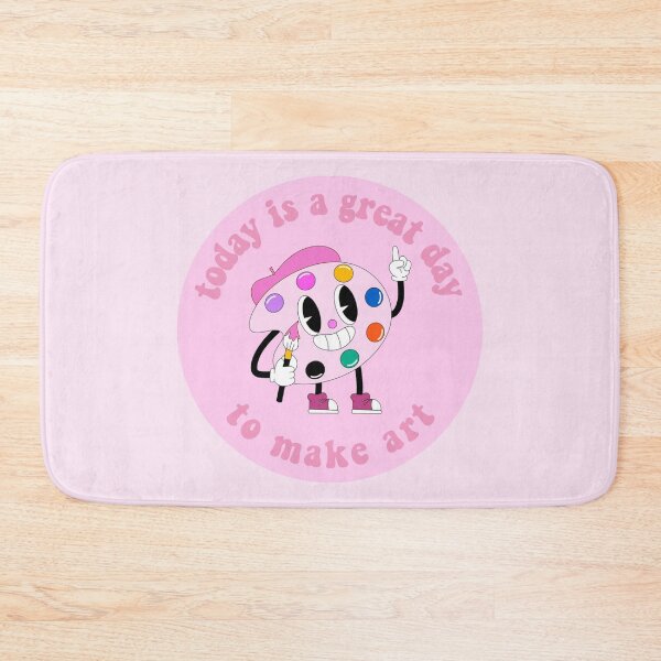 Item preview, Today Is A Great Day To Make Art Cartoon Palette Pink designed and sold by everything4eva.