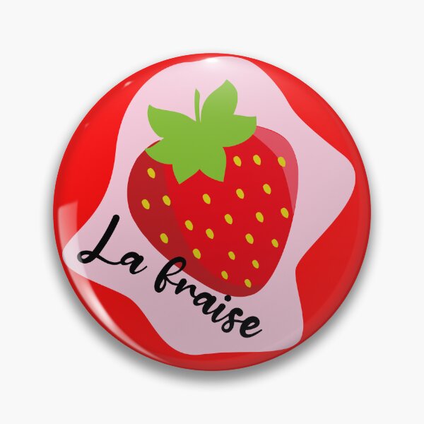 Item preview, La fraise kawaii pink strawberry work of art cute red berry designed and sold by Novel-ty.
