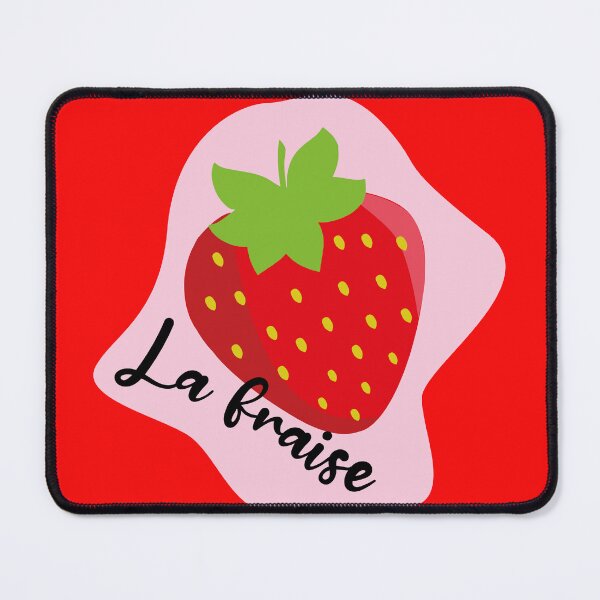 Item preview, La fraise kawaii pink strawberry work of art cute red berry designed and sold by Novel-ty.