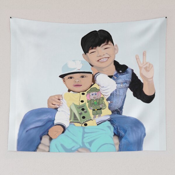 Item preview, CALEB & DUSTIN PEACE SIGN HAND GESTURE designed and sold by Dolieart.