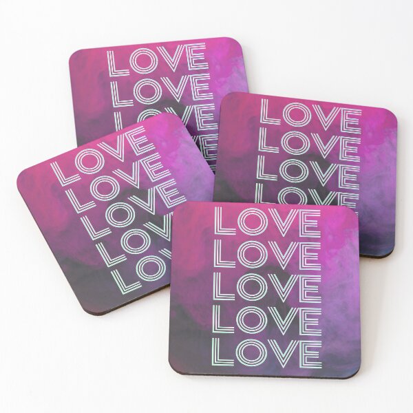 Item preview, love,repeatedly Lettering,various colored painting,violet,vivid colors designed and sold by zzzozzo.