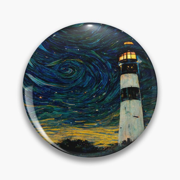 Item preview, Cape Hatteras Lighthouse like starry night  designed and sold by StoneyPhenix.
