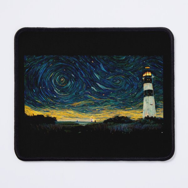 Item preview, Cape Hatteras Lighthouse like starry night  designed and sold by StoneyPhenix.
