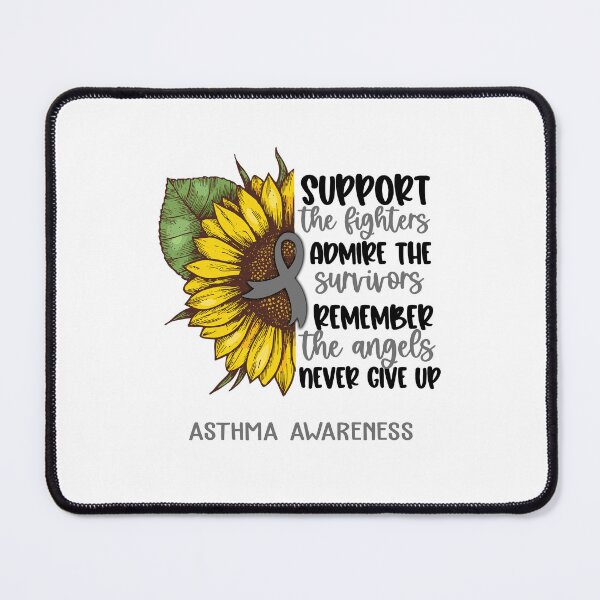 Item preview, Asthma Awareness - Support the Fighters Admire the Survivors Remember the Angels Never Give Up designed and sold by whlrcheryl.