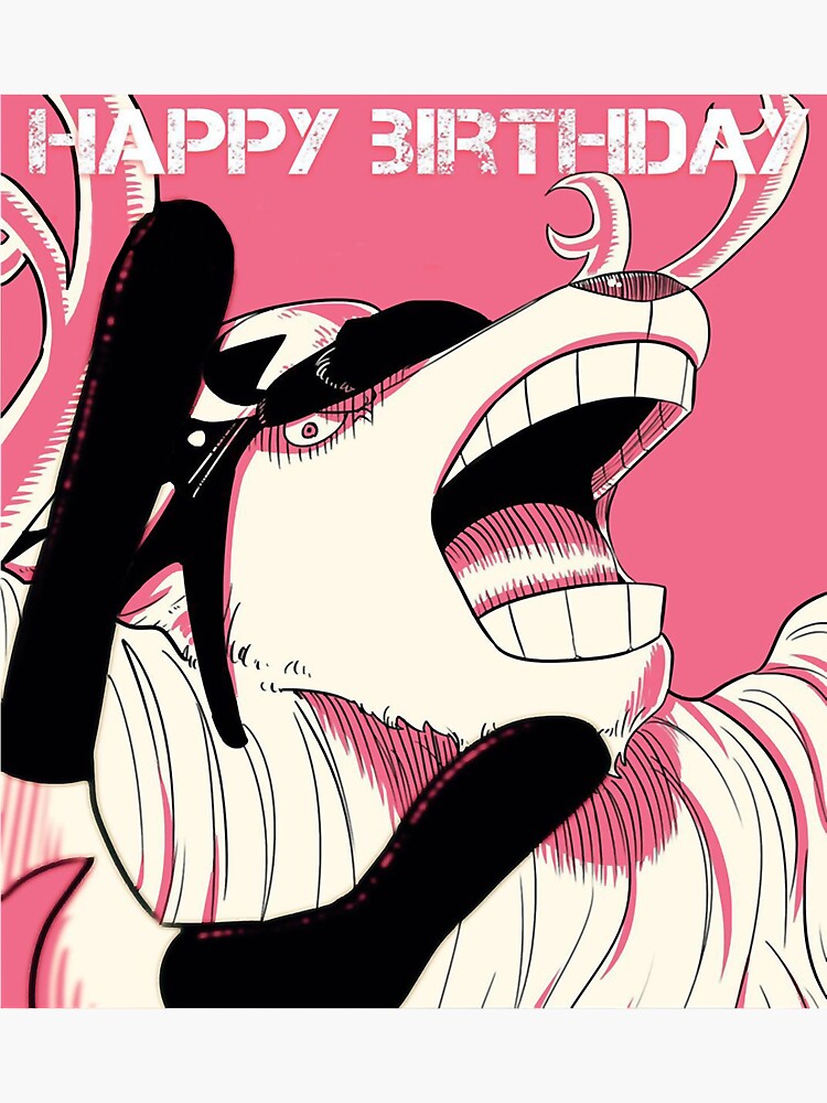 "Chopper One Piece Happy Birthday" Sticker for Sale by AmandaSmith845