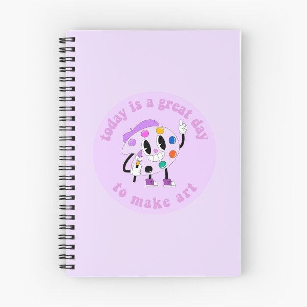 Item preview, Today Is A Great Day To Make Art Cartoon Palette Purple designed and sold by everything4eva.