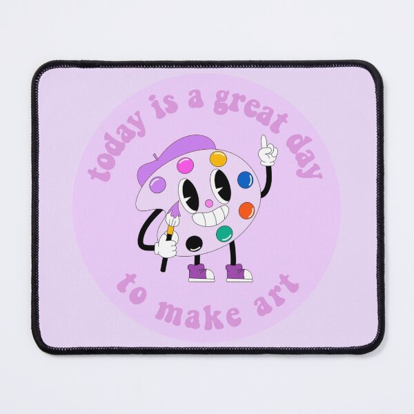 Item preview, Today Is A Great Day To Make Art Cartoon Palette Purple designed and sold by everything4eva.