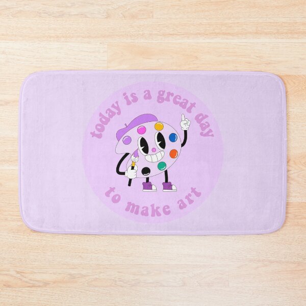 Item preview, Today Is A Great Day To Make Art Cartoon Palette Purple designed and sold by everything4eva.