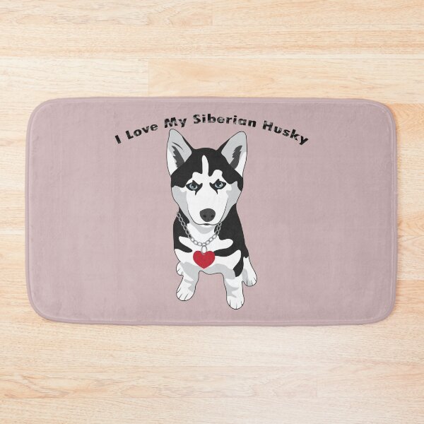 Item preview,  I love my Siberian husky shirts, I love my siberian husky masks, I love my Siberian husky dress, I love my Siberian husky hats, I love my Siberian husky packback   designed and sold by Poussyarts.