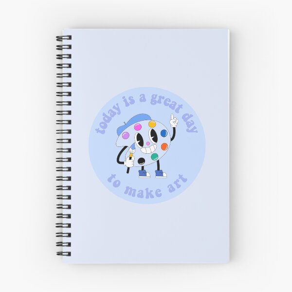 Item preview, Today Is A Great Day To Make Art Cartoon Palette Blue designed and sold by everything4eva.