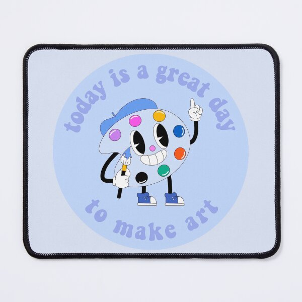 Item preview, Today Is A Great Day To Make Art Cartoon Palette Blue designed and sold by everything4eva.