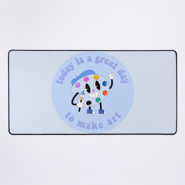 Item preview, Today Is A Great Day To Make Art Cartoon Palette Blue designed and sold by everything4eva.