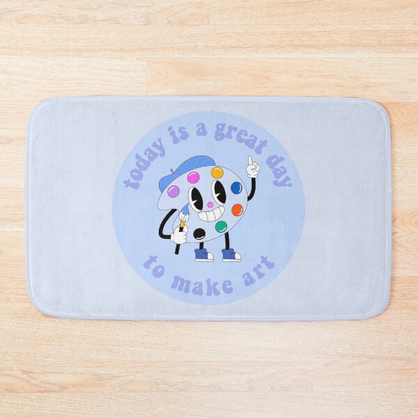 Item preview, Today Is A Great Day To Make Art Cartoon Palette Blue designed and sold by everything4eva.