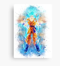 Blue Goku - Bragon Ball Z Canvas Print