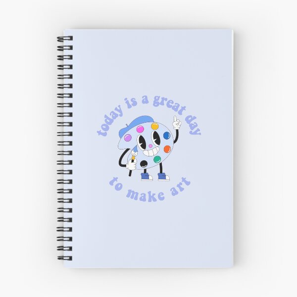 Item preview, Today Is A Great Day To Make Art Cartoon Palette Blue designed and sold by everything4eva.