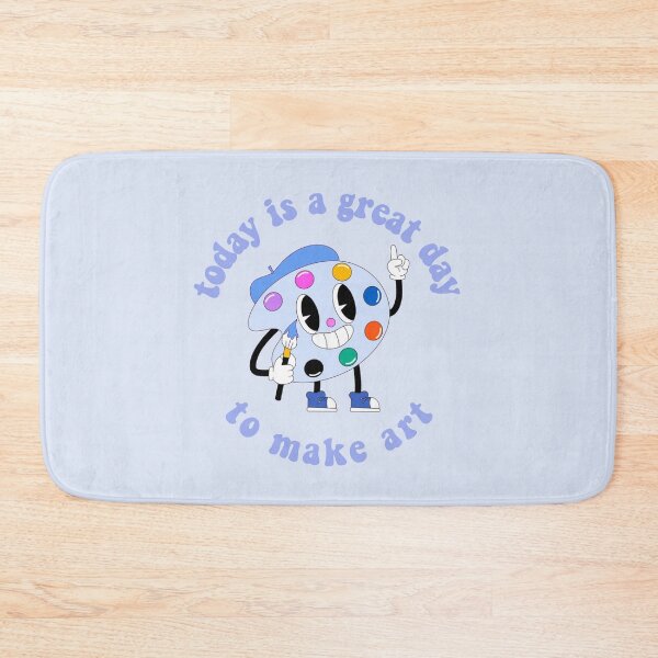Item preview, Today Is A Great Day To Make Art Cartoon Palette Blue designed and sold by everything4eva.