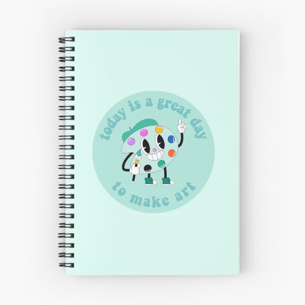 Item preview, Today Is A Great Day To Make Art Cartoon Palette Turquoise designed and sold by everything4eva.