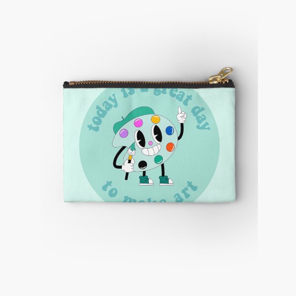 Item preview, Today Is A Great Day To Make Art Cartoon Palette Turquoise designed and sold by everything4eva.
