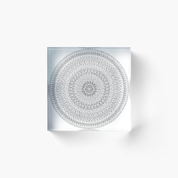 Item preview, Diseño inspirado en mandala en blanco y negro #12 designed and sold by ZenDrawings.