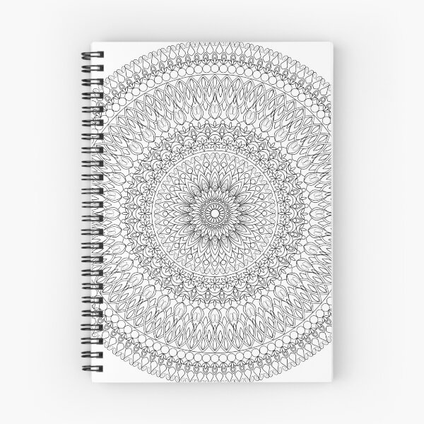 Item preview, Mandala Inspired Design in Black & White #12 designed and sold by ZenDrawings.