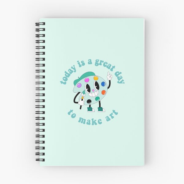 Item preview, Today Is A Great Day To Make Art Cartoon Palette Turquoise designed and sold by everything4eva.