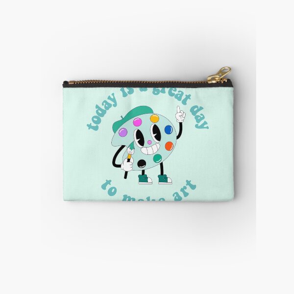 Item preview, Today Is A Great Day To Make Art Cartoon Palette Turquoise designed and sold by everything4eva.
