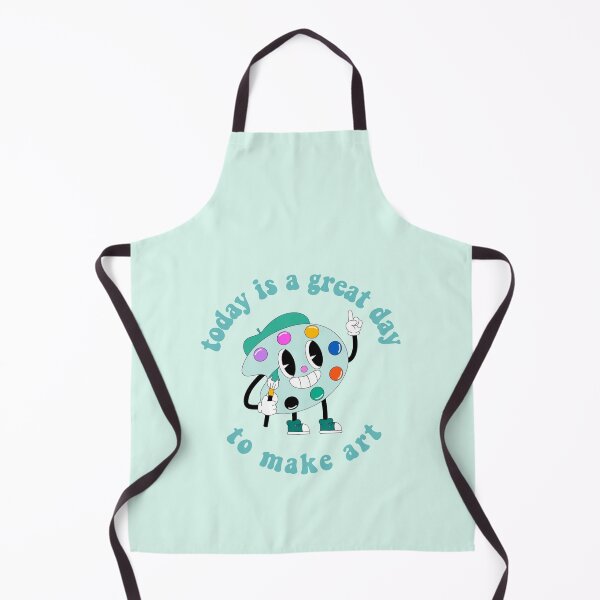 Item preview, Today Is A Great Day To Make Art Cartoon Palette Turquoise designed and sold by everything4eva.