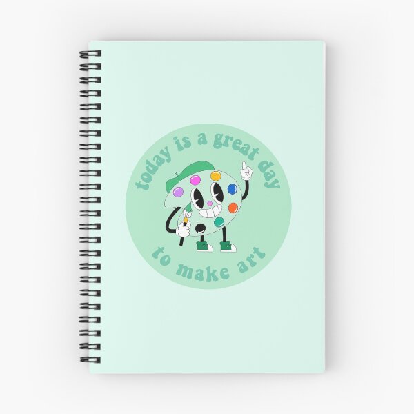 Item preview, Today Is A Great Day To Make Art Cartoon Palette Green designed and sold by everything4eva.