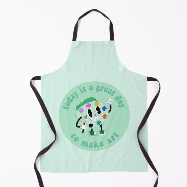 Item preview, Today Is A Great Day To Make Art Cartoon Palette Green designed and sold by everything4eva.