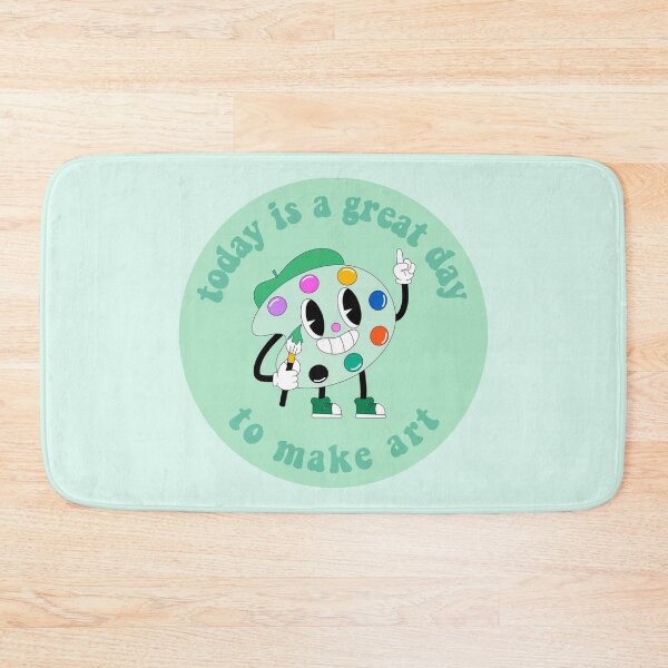 Item preview, Today Is A Great Day To Make Art Cartoon Palette Green designed and sold by everything4eva.