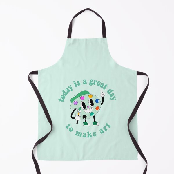 Item preview, Today Is A Great Day To Make Art Cartoon Palette Green designed and sold by everything4eva.