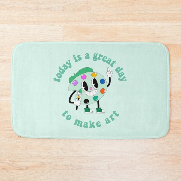 Item preview, Today Is A Great Day To Make Art Cartoon Palette Green designed and sold by everything4eva.