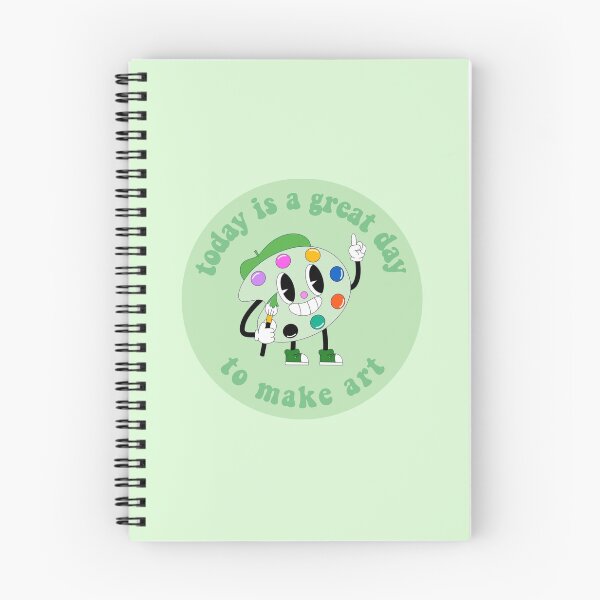 Item preview, Today Is A Great Day To Make Art Cartoon Palette Green designed and sold by everything4eva.