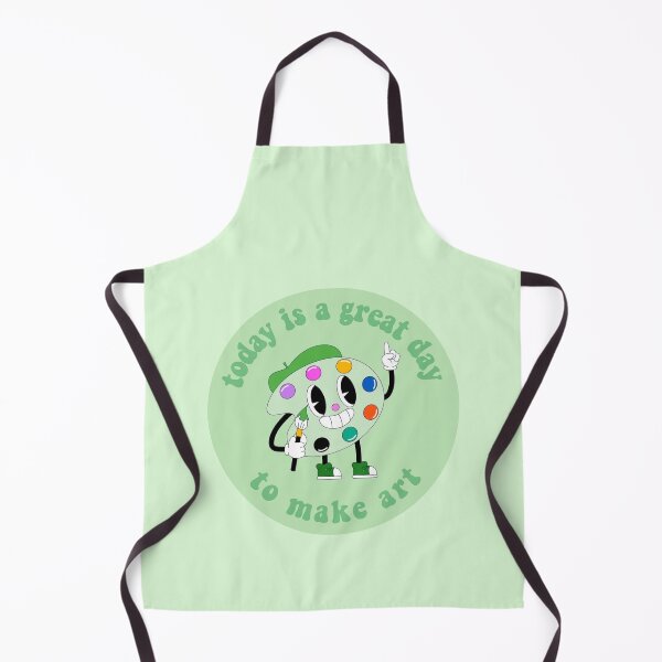 Item preview, Today Is A Great Day To Make Art Cartoon Palette Green designed and sold by everything4eva.