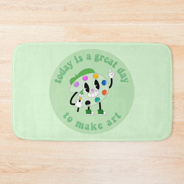 Item preview, Today Is A Great Day To Make Art Cartoon Palette Green designed and sold by everything4eva.