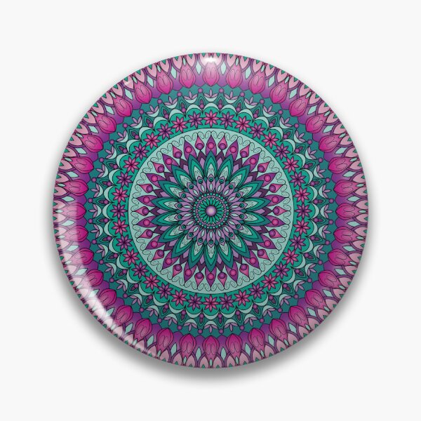 Item preview, Mandala Inspired Design in Colors #12 designed and sold by ZenDrawings.