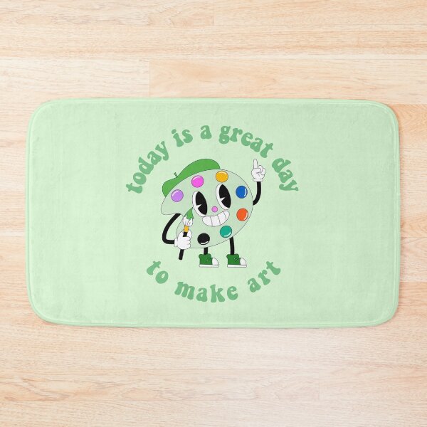 Item preview, Today Is A Great Day To Make Art Cartoon Palette Green designed and sold by everything4eva.