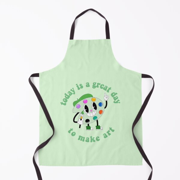 Item preview, Today Is A Great Day To Make Art Cartoon Palette Green designed and sold by everything4eva.