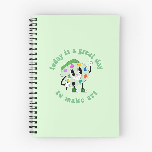 Item preview, Today Is A Great Day To Make Art Cartoon Palette Green designed and sold by everything4eva.