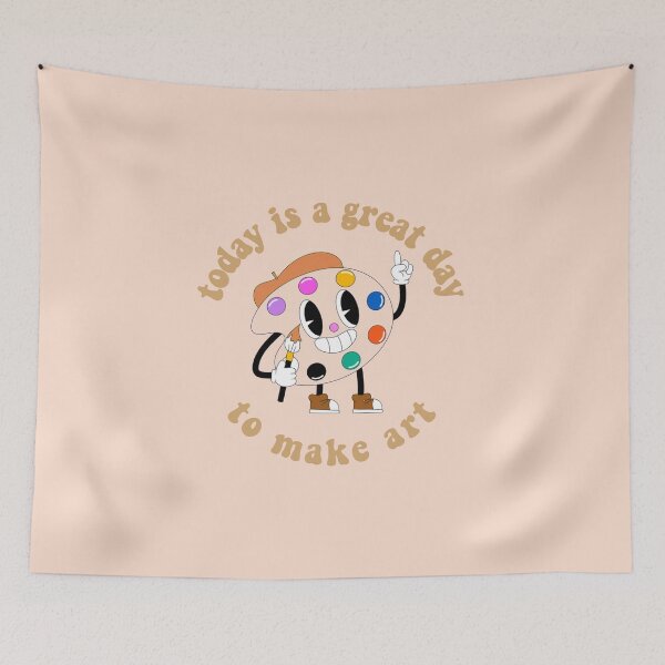 Item preview, Today Is A Great Day To Make Art Cartoon Palette Orange designed and sold by everything4eva.