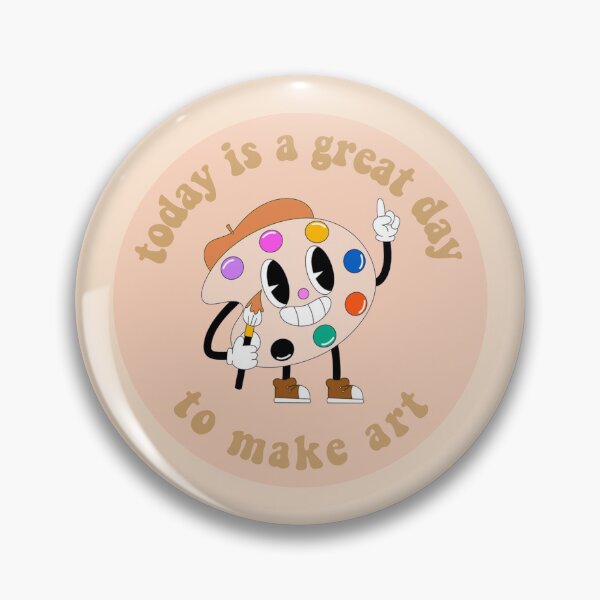 Item preview, Today Is A Great Day To Make Art Cartoon Palette Orange designed and sold by everything4eva.