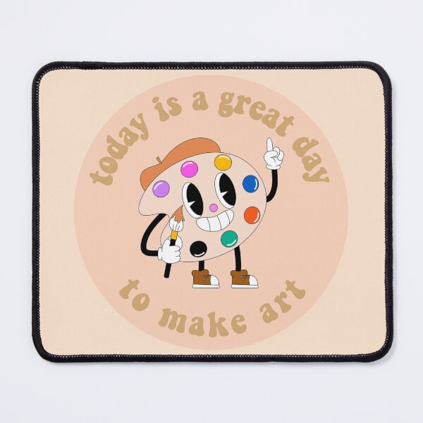 Item preview, Today Is A Great Day To Make Art Cartoon Palette Orange designed and sold by everything4eva.