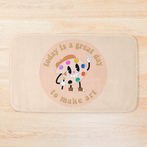 Item preview, Today Is A Great Day To Make Art Cartoon Palette Orange designed and sold by everything4eva.