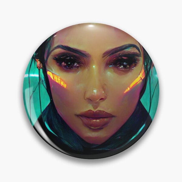 Item preview, Beautiful Cyberpunk Kim Kardashian designed and sold by INFINITYGUY ⭐⭐⭐⭐⭐.