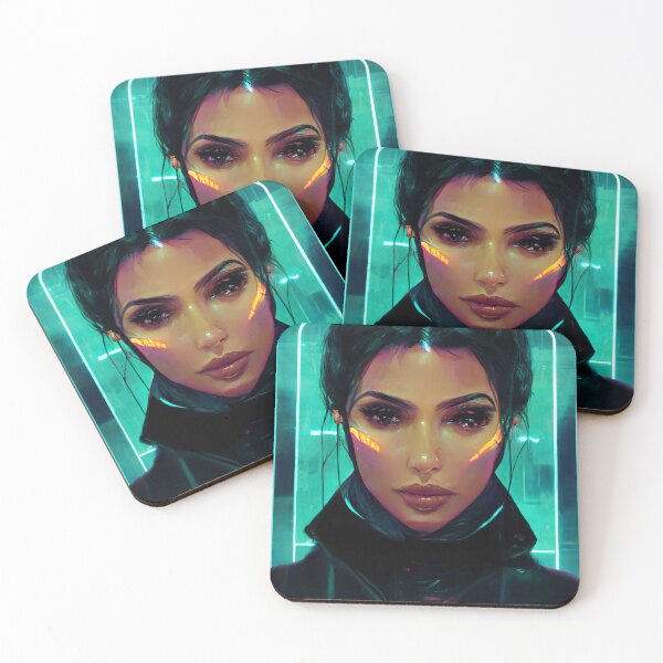 Item preview, Beautiful Cyberpunk Kim Kardashian designed and sold by INFINITYGUY ⭐⭐⭐⭐⭐.