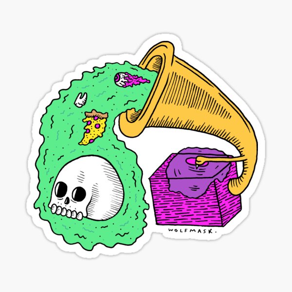 Record Player Sticker