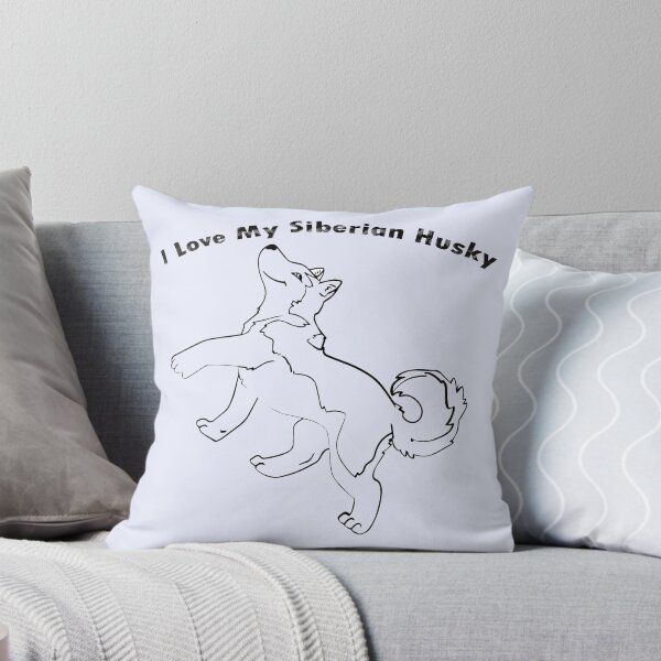 Item preview,  I love my Siberian husky shirts, I love my siberian husky masks, I love my Siberian husky dress, I love my Siberian husky hats, I love my Siberian husky packback   designed and sold by Poussyarts.