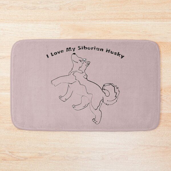 Item preview,  I love my Siberian husky shirts, I love my siberian husky masks, I love my Siberian husky dress, I love my Siberian husky hats, I love my Siberian husky packback   designed and sold by Poussyarts.
